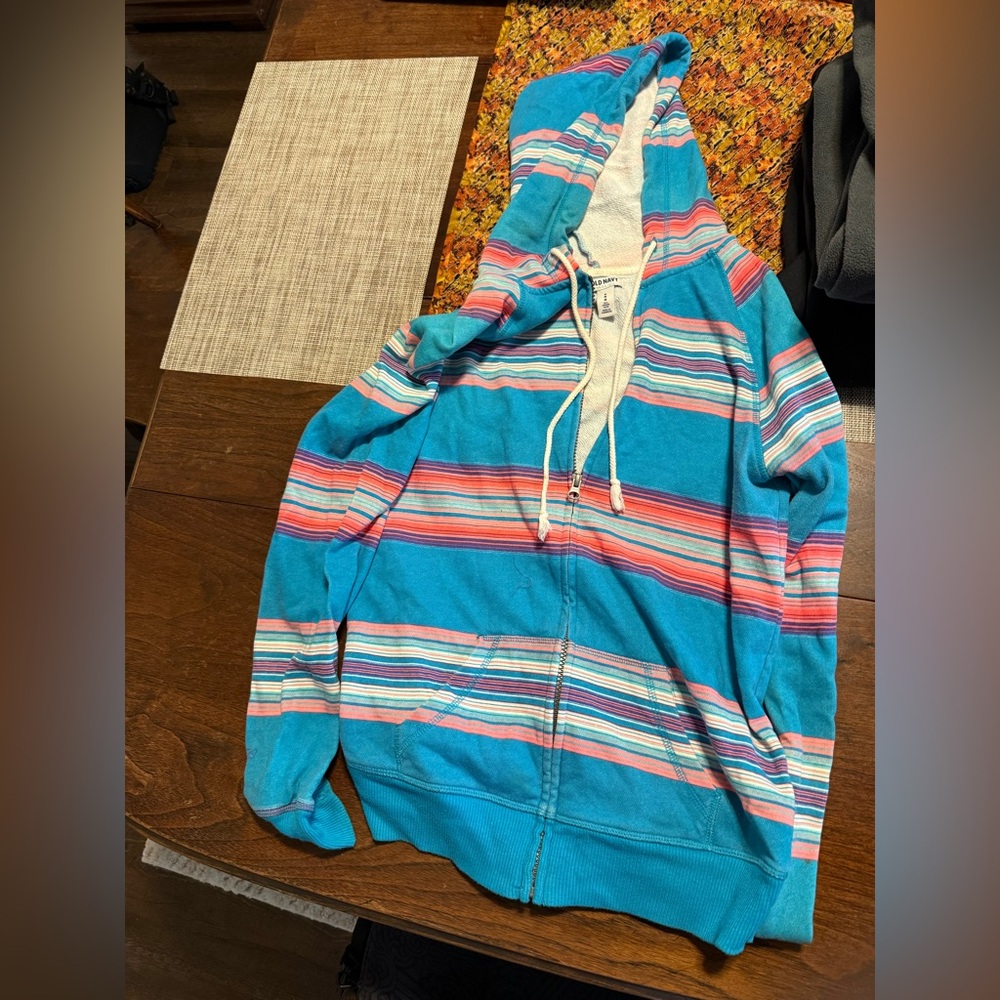 Old Navy Multicolor Striped Hoodie